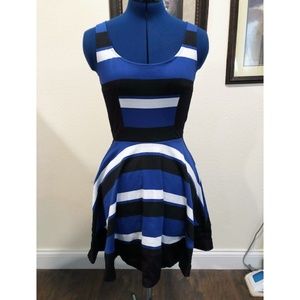 Love..ady Striped Fit & Flare Dress - Sz S